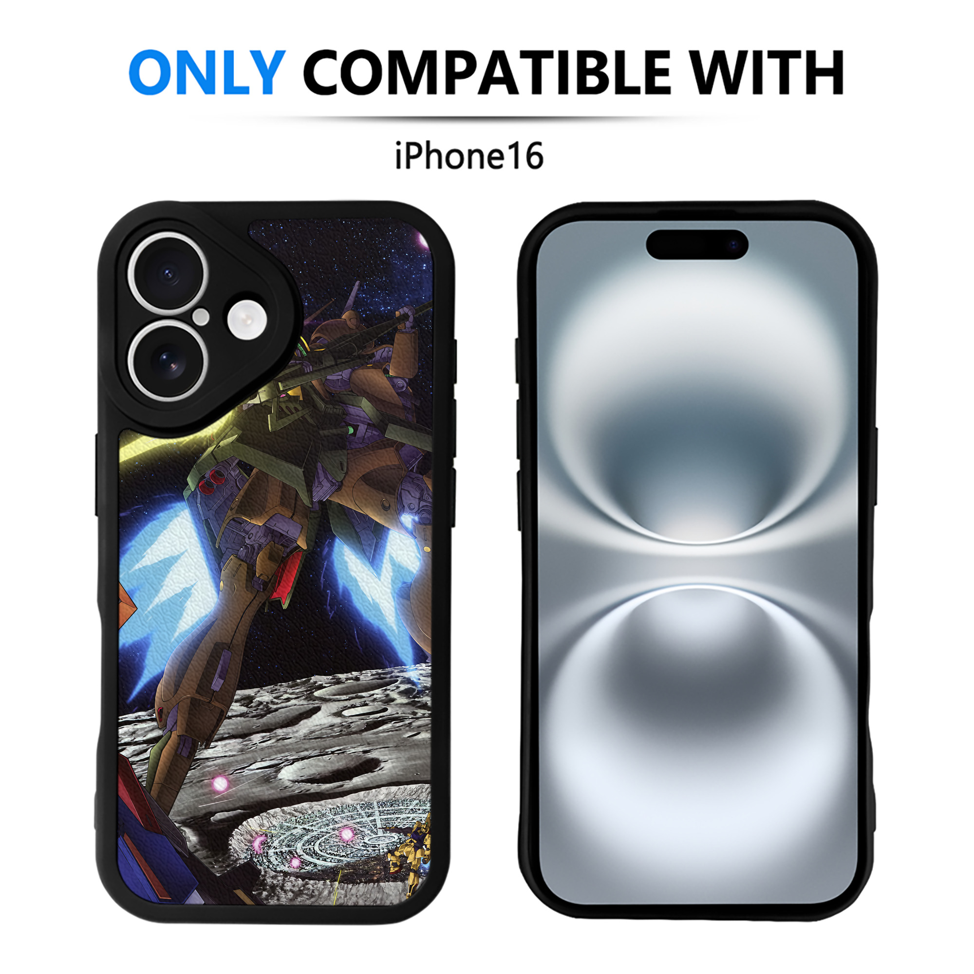 （画像用） 機動戦士ガンダム Mobile Suit Gundam 【iPhone 16シリーズ対応】シリコンスマホケース（レザー調） 材質：シリコン